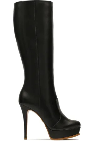 Kazar Buty, Kobieta, Czarny, 36 EU, Zamsz, Czarne buty z platformą z przodu