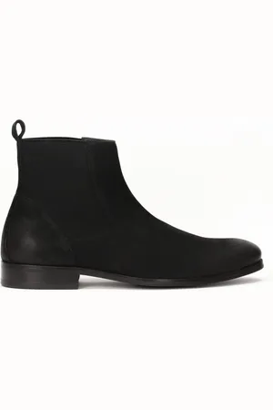 Kazar Buty, Mężczyzna, Czarny, 45 EU, Czarne buty Chelsea z elastycznymi wstawkami