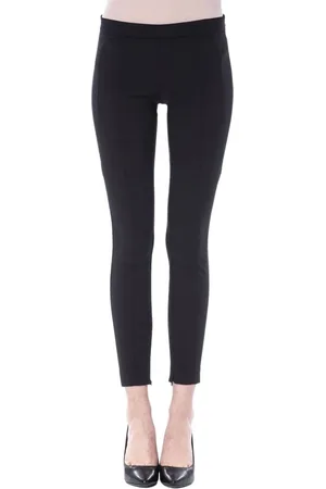 Byblos Spodnie, Kobieta, Czarny, S, Poliester, Eleganckie Skinny Spodnie dla Kobiet