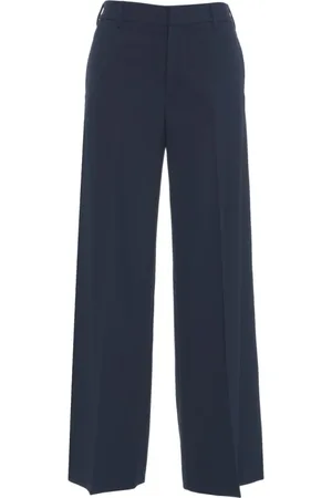 PT01 Spodnie, Kobieta, Niebieski, S, Niebieskie Spodnie Wide Leg Lorenza
