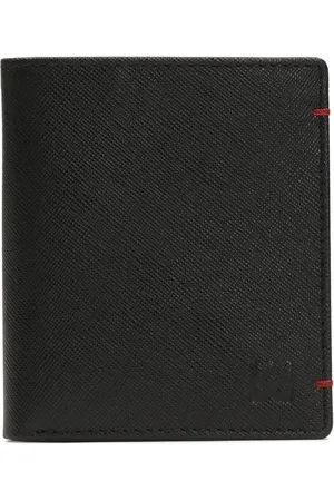 Kazar Akcesoria, Mężczyzna, Czarny, ONE SIZE, Pionowa czarna męska portmonetka skórzana