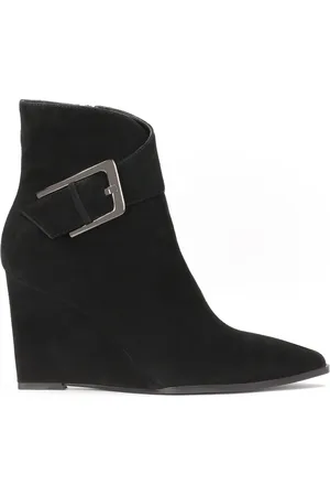 Kazar Buty, Kobieta, Czarny, 36 EU, Zamsz, Zamszowe botki na platformie