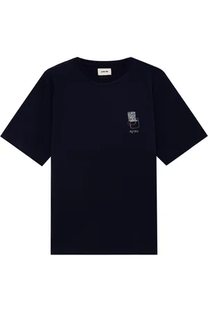 Autry Koszulki, Mężczyzna, Niebieski, M, Niebieski Bawełniany T-shirt i Polo
