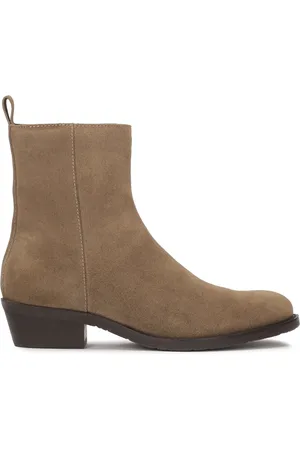 Kazar Buty, Kobieta, Beżowy, 37 EU, Zamsz, Buty z zamkiem błyskawicznym i niskim obcasem