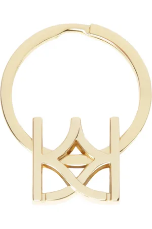Kazar Akcesoria, Kobieta, Żółty, ONE SIZE, Złoty brelok z monogramem