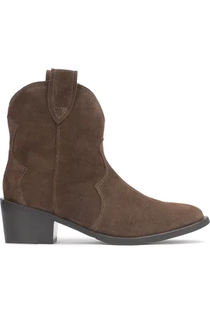 Kazar Buty, Kobieta, brązowy, 40 EU, Zamsz, Ciemnobrązowe kowbojki