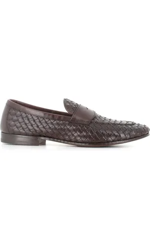 HENDERSON BARACCO Buty, Mężczyzna, brązowy, 44 EU, Ciemnobrązowy Skórzany Mokasyn
