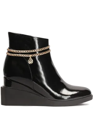 Kazar Buty, Kobieta, Czarny, 39 EU, Botki z odpinanym łańcuchem