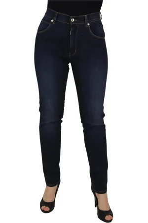 Dolce & Gabbana Jeansy, Kobieta, Niebieski, M, Denim, Wysokie jeansy z denimem Skinny