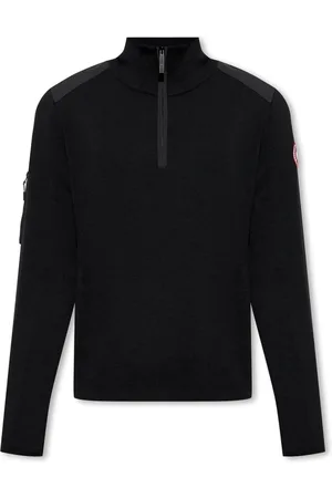 Canada Goose Swetry, Mężczyzna, Czarny, S, Wełna, Golf
