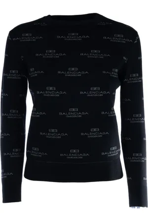 Balenciaga Swetry, Kobieta, Czarny, XS, Len, Stylowa Kolekcja Dzianin