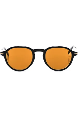 DB EYEWEAR BY DAVID BECKHAM Akcesoria, Mężczyzna, Czarny, ONE SIZE, Okrągłe okulary przeciwsłoneczne z octanu 7078S