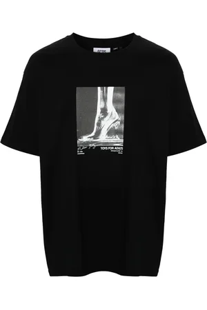 GCDS Koszulki, Mężczyzna, Czarny, S, Czarna Oversize T-shirt