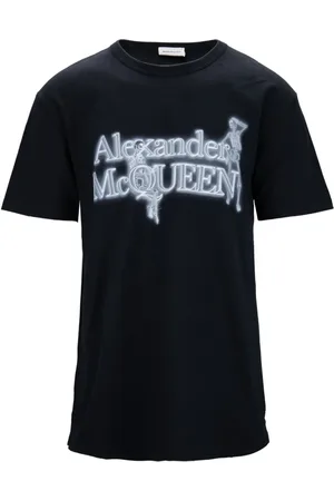 Alexander McQueen Koszulki, Mężczyzna, Czarny, L, Męski T-shirt z grafiką szkieletu