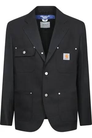 JUNYA WATANABE Kurtki, Mężczyzna, Czarny, S, Czarny Wełniany Blezer Elegancki Dopasowany Krój