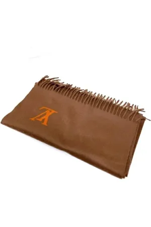 LOUIS VUITTON Pre-owned, Kobieta, brązowy, ONE SIZE, Kaszmir, Pre-owned Cashmere scarves