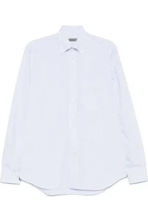corneliani Koszule, Mężczyzna, Niebieski, M, Niebieska Koszula w Paski Stylowa