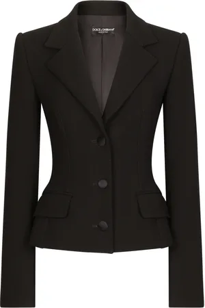 Dolce & Gabbana Kurtki, Kobieta, Czarny, S, Czarna Kurtka