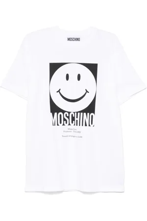 Moschino Koszulki, Mężczyzna, Biały, M, Białe T-shirty i Pola