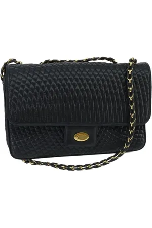 Bally Pre-owned, Kobieta, Czarny, ONE SIZE, Skóra, Pre-owned skórzane torby na ramię