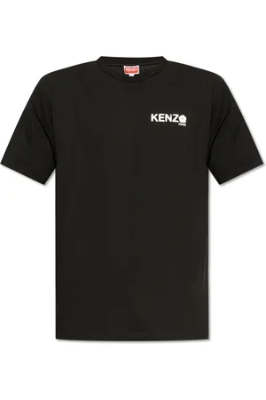 Kenzo Koszulki, Mężczyzna, Czarny, M, Bawełna, T-shirt z nadrukowanym logo