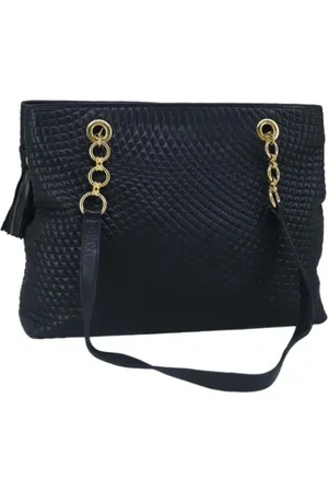 Bally Pre-owned, Kobieta, Niebieski, ONE SIZE, Skóra, Pre-owned skórzane torby na ramię
