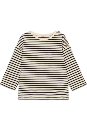 Oltre Koszulki, Kobieta, Biały, XL, Bawełna, Długi rękaw T-shirt z grubej bawełny