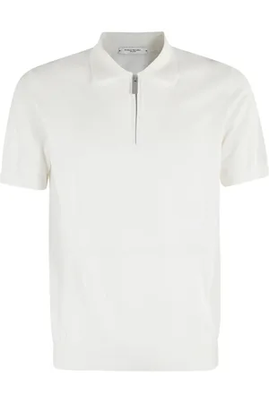 Paolo Pecora Koszulki, Mężczyzna, Biały, XL, Koszulka Polo