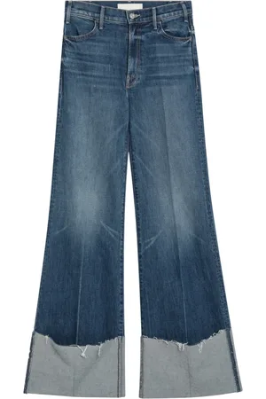 Mother Jeansy, Kobieta, Niebieski, W27, Regular Fit Sneak Jeansy