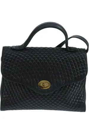 Bally Pre-owned, Kobieta, Czarny, ONE SIZE, Skóra, Pre-owned Skórzane torebki