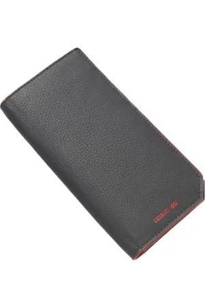 Cerruti 1881 Akcesoria, Mężczyzna, Niebieski, ONE SIZE, Niebieska skórzana portmonetka męska