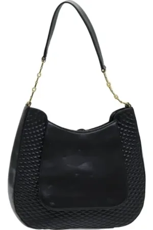 Bally Pre-owned, Kobieta, Czarny, ONE SIZE, Skóra, Pre-owned skórzane torby na ramię