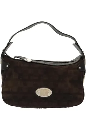 Bally Pre-owned, Kobieta, brązowy, ONE SIZE, Zamsz, Pre-owned Suede shoulder-bags