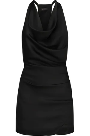 Andamane Sukienki, Kobieta, Czarny, 2XS, Elegancka Czarna Sukienka na każdą okazję