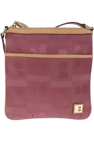 Bally Pre-owned, Kobieta, Różowy, ONE SIZE, Skóra, Pre-owned Canvas shoulder-bags