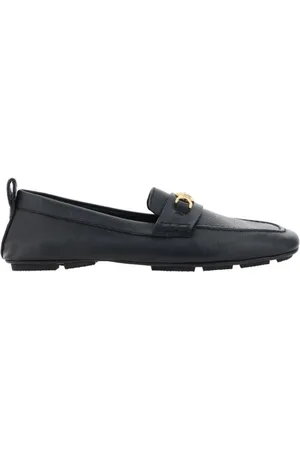 VERSACE Buty, Mężczyzna, Czarny, 44 EU, Metallic Medusa Head Skórzane Lordsy