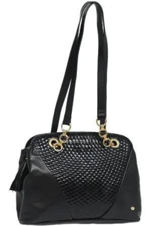 Bally Pre-owned, Kobieta, Czarny, ONE SIZE, Skóra, Pre-owned skórzane torby na ramię