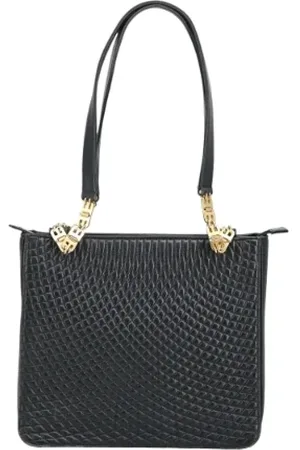 Bally Pre-owned, Kobieta, Czarny, ONE SIZE, Skóra, Pre-owned Skórzane torebki