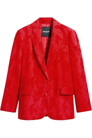 Desigual Kurtki, Kobieta, Czerwony, L, Stylowa Kurtka Damska Z Mieszanki Bawełny