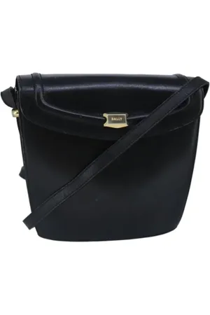 Bally Pre-owned, Kobieta, Czarny, ONE SIZE, Skóra, Pre-owned skórzane torby na ramię