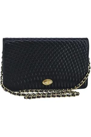 Bally Pre-owned, Kobieta, Niebieski, ONE SIZE, Skóra, Pre-owned skórzane torby na ramię