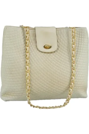 Bally Pre-owned, Kobieta, Beżowy, ONE SIZE, Skóra, Pre-owned skórzane torby na ramię