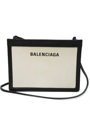Balenciaga Pre-owned, Kobieta, Beżowy, ONE SIZE, Len, Pre-owned Canvas balenciaga-bags