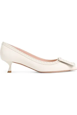 Roger Vivier Buty, Kobieta, Beżowy, 39 EU, Nude Skórzane Obcasy Eleganckie Obcasy