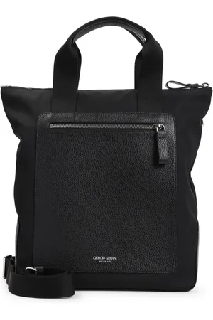 Giorgio Armani Torebki, Mężczyzna, Czarny, ONE SIZE, Czarna Torba na Ramię Ss 25
