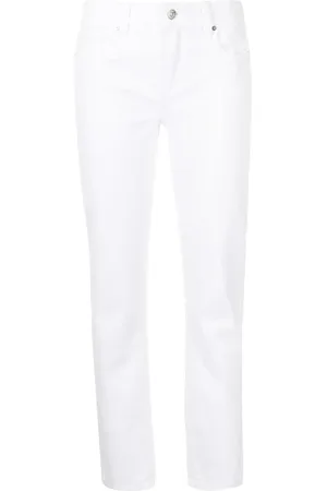 Paige Jeansy, Kobieta, Biały, W26, Denim, Amber Straight Leg Jeansy