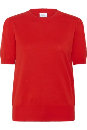 Saint Tropez Swetry, Kobieta, Czerwony, 2XL, Flame Scarlet Sweter