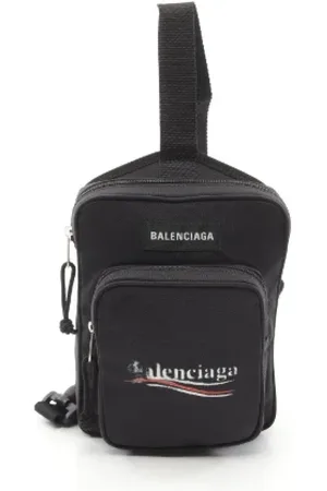 Balenciaga Pre-owned, Mężczyzna, Czarny, ONE SIZE, Len, Pre-owned Canvas balenciaga-bags