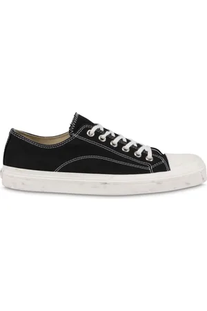 Moschino Buty, Mężczyzna, Czarny, 41 EU, Czarne Trampki Flatform z Kanwy