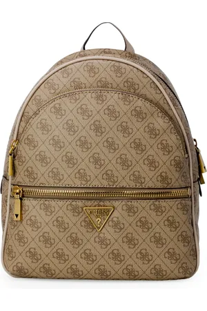 Guess Torebki, Kobieta, brązowy, ONE SIZE, Brązowy Plecak z Nadrukiem i Kieszeniami
